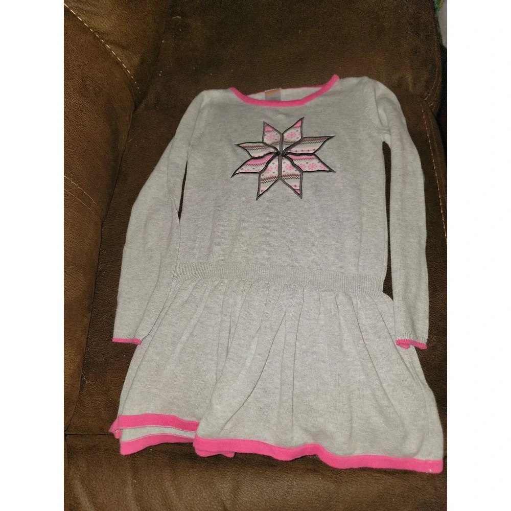 Gymboree outlet fair isle flurry‎ snowflake sweater dress size 7